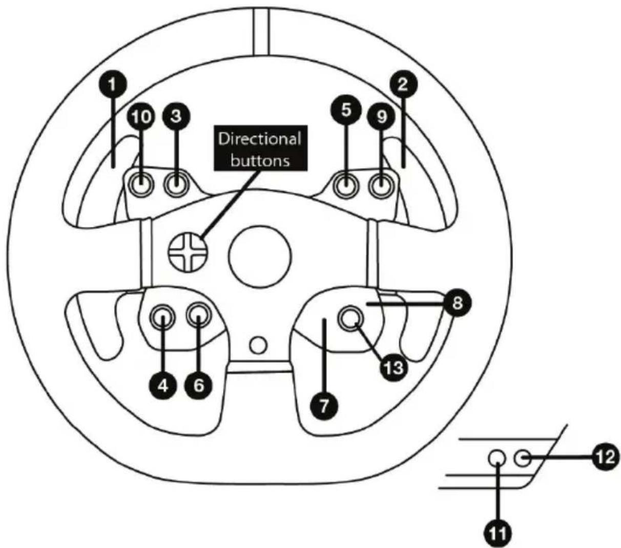 THRUSTMASTER F599XX EVO 30 Wheel Addon - MAPPING VOOR PC - 1