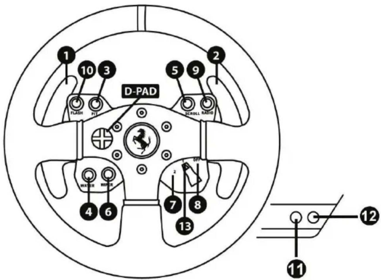 THRUSTMASTER Ferrari GTE Wheel AddOn - 3