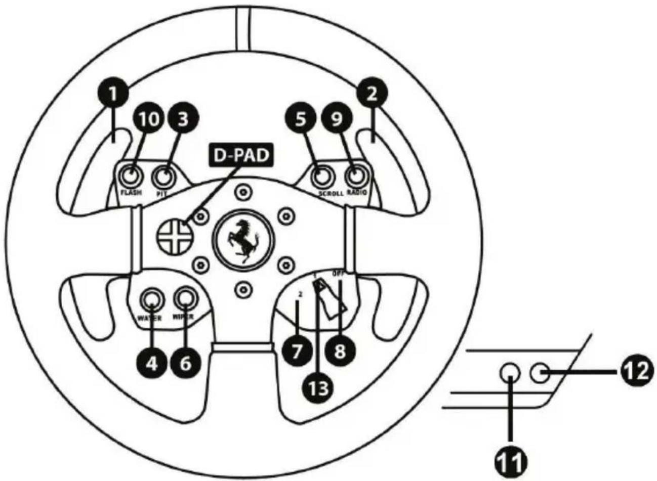 THRUSTMASTER Ferrari GTE Wheel AddOn - ΑΝΤΙΣΤΟΙΧΙΣΗ ΣΕ PC - 1