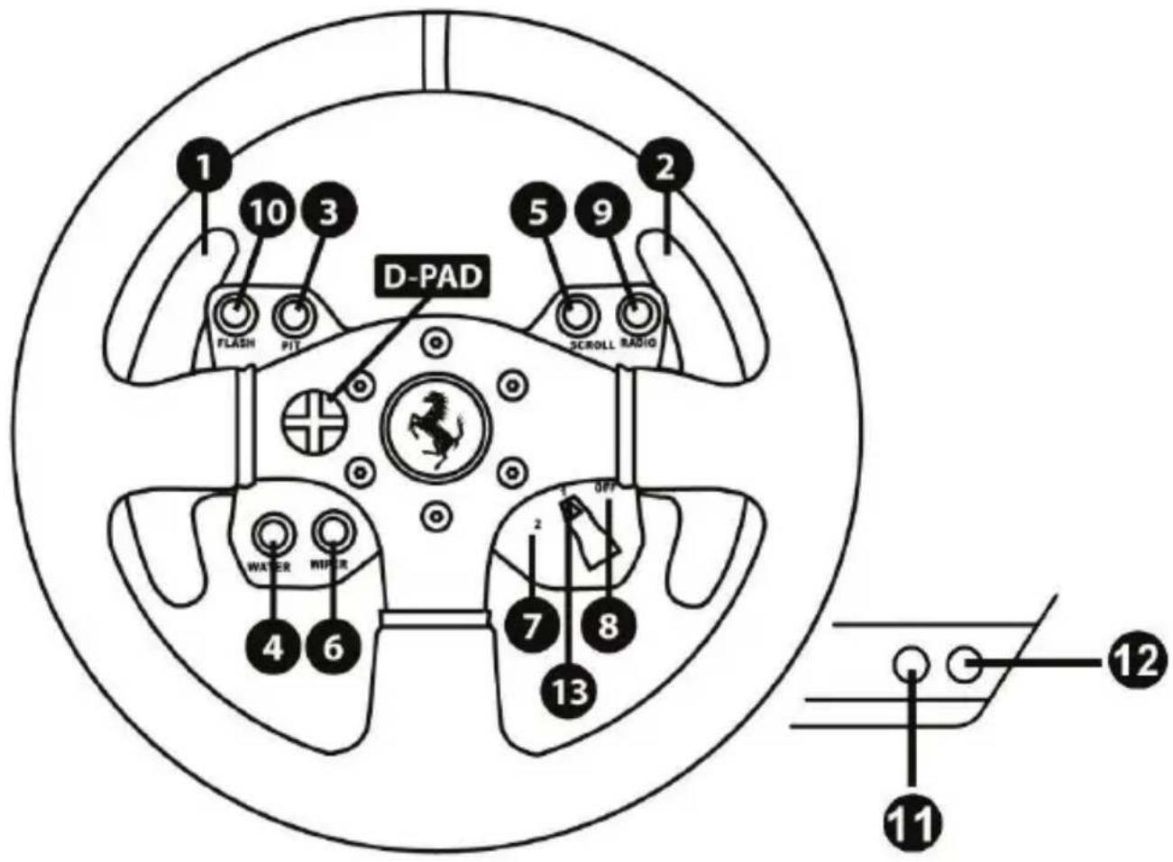 THRUSTMASTER Ferrari GTE Wheel AddOn - 3