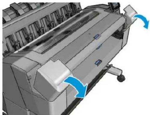 HP DesignJet T1530 - Aφαίρεση δοχείου μελάνης - 2