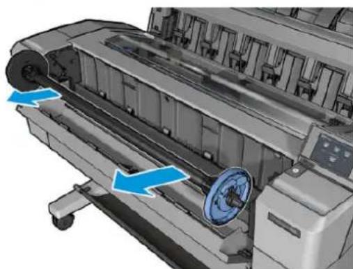 HP DesignJet T1530 - Tonoθέτηση poλού στου ἀξουα - 2