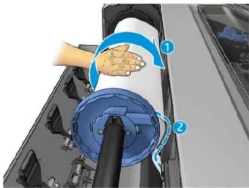 HP DesignJet T1530 - Tonoθέτησηρολού στου εκτυπωτή - 9