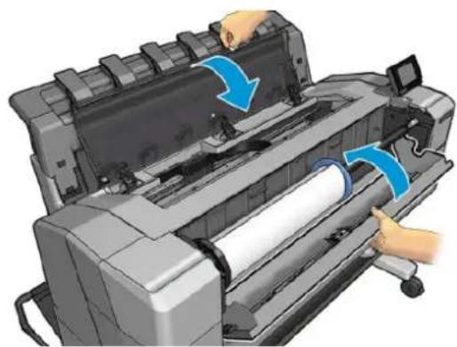 HP DesignJet T1530 - YnápxéI εμπλokón xαρτιού στο τúμnavo EKTúnω onc - 14