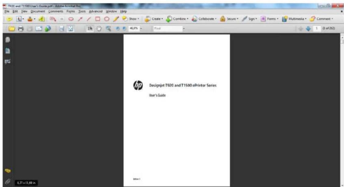 HP DesignJet T1530 - Ektúnωση από Adobe Acrobat - 1