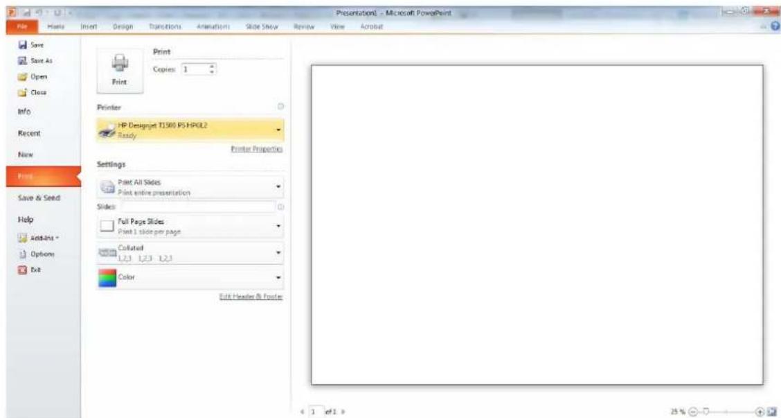 HP DesignJet T1530 - Xpôn tou PowerPoint - 1