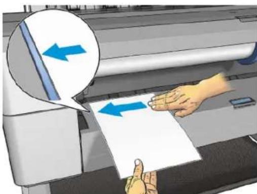 HP DesignJet T1530 - Tonoθετηση ενός φύλλου χαρτιό - 4