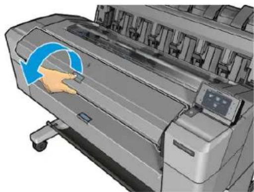 HP DesignJet T1530 - Tonoθέτηση poλού στου ἀξουα - 1