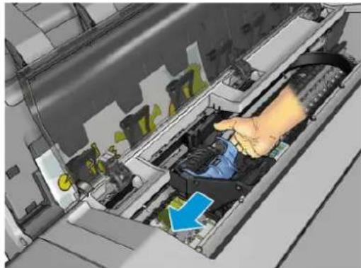 HP DesignJet T1530 - YnápxéI εμπλokón xαρτιού στο τúμnavo EKTúnω onc - 2