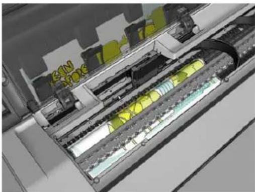 HP DesignJet T1530 - YnápxéI εμπλokón xαρτιού στο τúμnavo EKTúnω onc - 3