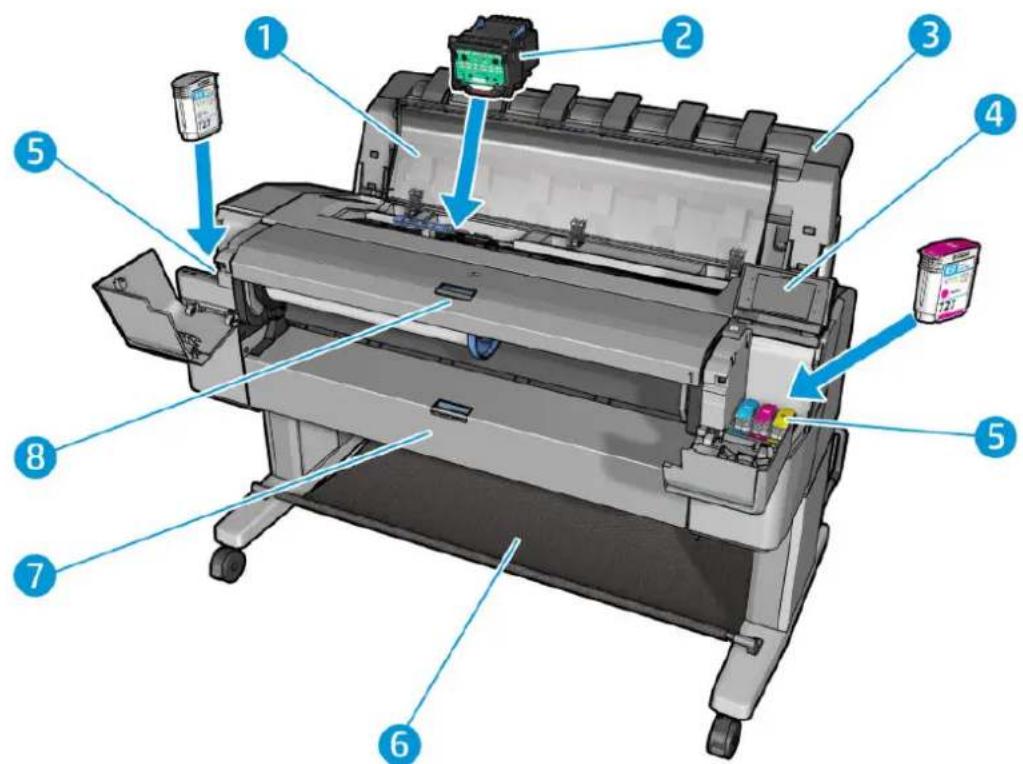 HP DesignJet T1530 - Mπροστινήόψη - 1