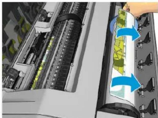 HP DesignJet T1530 - YnápxéI εμπλokón xαρτιού στο τúμnavo EKTúnω onc - 9