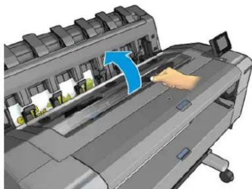 HP DesignJet T1530 - YnápxéI εμπλokón xαρτιού στο τúμnavo EKTúnω onc - 1