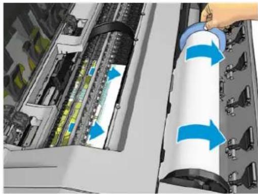 HP DesignJet T1530 - YnápxéI εμπλokón xαρτιού στο τúμnavo EKTúnω onc - 7
