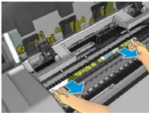 HP DesignJet T1530 - YnápxéI εμπλokón xαρτιού στο τúμnavo EKTúnω onc - 11
