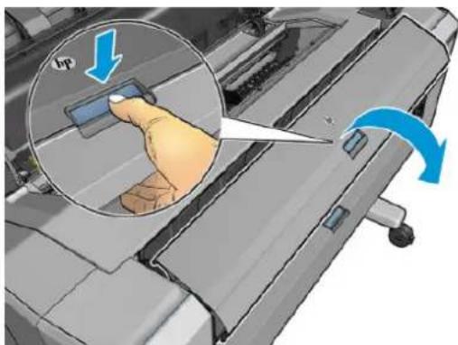HP DesignJet T1530 - YnápxéI εμπλokón xαρτιού στο τúμnavo EKTúnω onc - 6