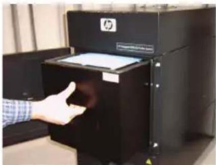 HP Designjet HD Pro Scanner - Desmontagem do(s) filtro(s) uso(s) - 4