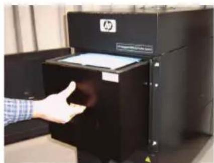 HP Designjet HD Pro Scanner - Desmontaje del/de los filtros antiguo/s - 4