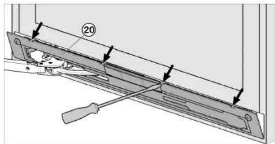 LIEBHERR CS 1360 - Enlever l'amortisseur de fermeture inférieur - 1