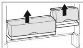 LIEBHERR CS 1360 - Repositioning the door racks - 2