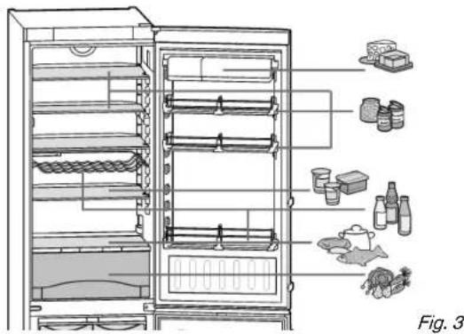 LIEBHERR CS 1311 - Example of food arrangement - 1