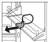 LIEBHERR CS 1311 - Removing the bottle holder - 1