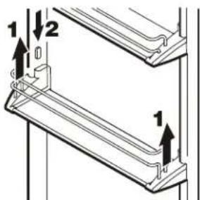 LIEBHERR CS 1660 - Desplazar los estantes (cara interior de puerta) - Figura 12 - 1
