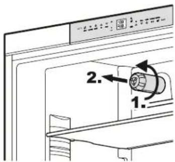 LIEBHERR CS 1660 - Oter le filtré à eau - Figure 4 - 1