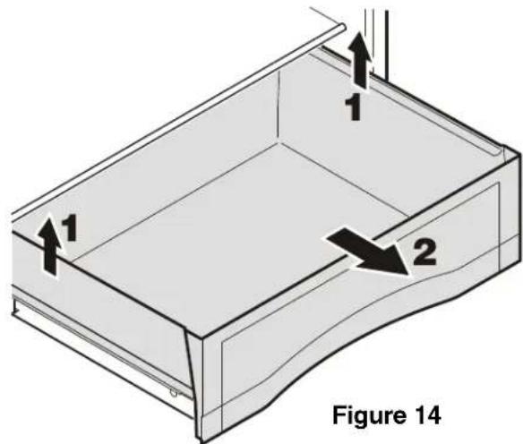 LIEBHERR CS 1640 - To install the vegetable drawer - 1