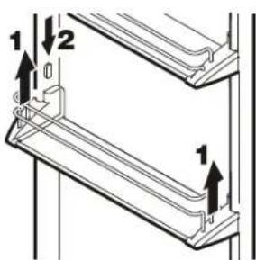 LIEBHERR CS 1640 - Desplazar los estantes (cara interior de puerta) - Figura 8 - 1