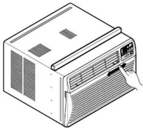 LG LW8013ER - Réglage de l'orientation du début d'air - 2