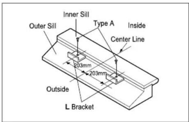 LG LW8013ER - Attach L bracket - 1