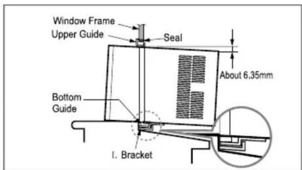 LG LW8013ER - Install the air conditioner in the window - 2