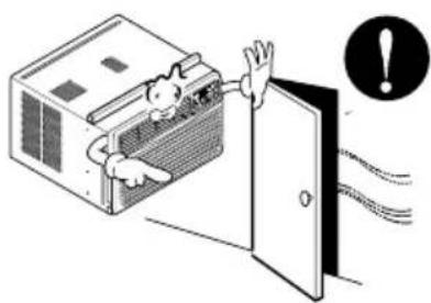 LG LW8013ER - Close all doors, windows and other outside openings to the room. - 1