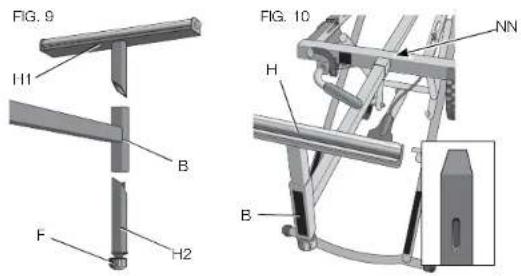 DEWALT DWX726 - POUR DEPLOYER ET REPLIER LA PLATEFORME (Fig. 2, 8) - 2