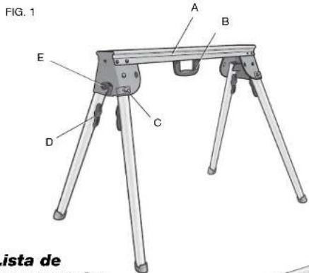 DEWALT DWX725 - Components List - 1