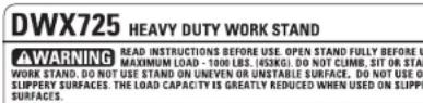 DEWALT DWX725 - DAY MONEY BACK GUARANTEE - 1
