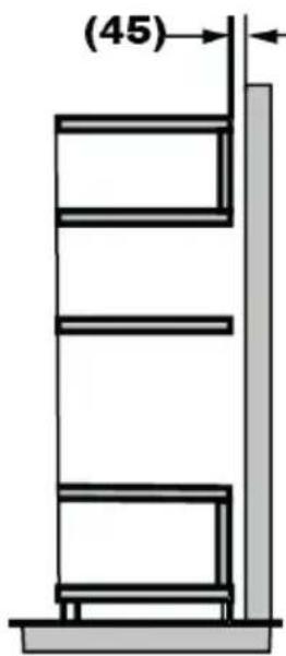 GRUNDIG GMI3140B - Wymiary mebli do montażu zabudowanego - 2