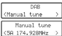 SANGEAN U5 DBT - Sintonización manual - DAB - 1