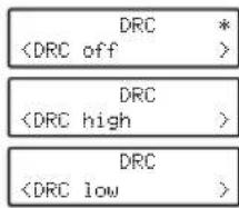 SANGEAN U5 DBT - Réglage du Dynamic Range Control (DRC) - DAB - 1