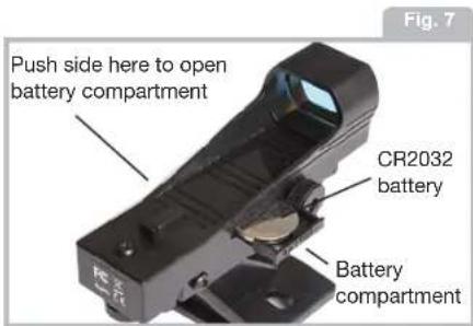 MEADE StarPro AZ - CHANGING THE VIEWFINDER BATTERY - 1