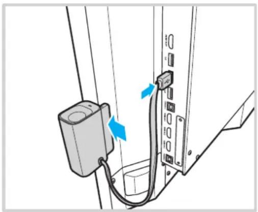 OPTOMA 5651RK - Connexion du support de stylet tactile - 1