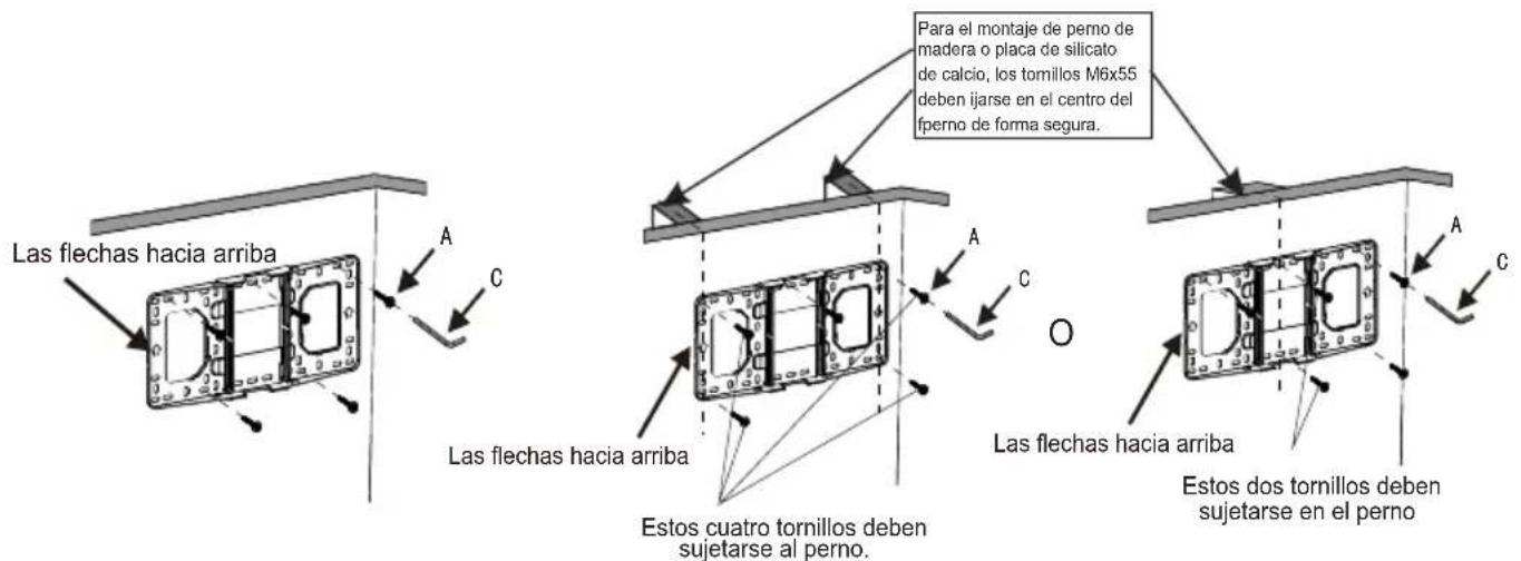 OPTOMA OWM3000ST - Paso 1: Coloque la placa de pared a la pared - 4