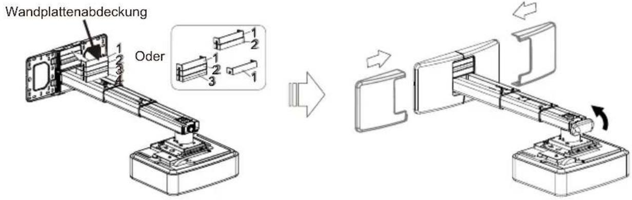 OPTOMA OWM3000ST - Schritt 10: Nutzung der dekorativen Abdeckung - 1