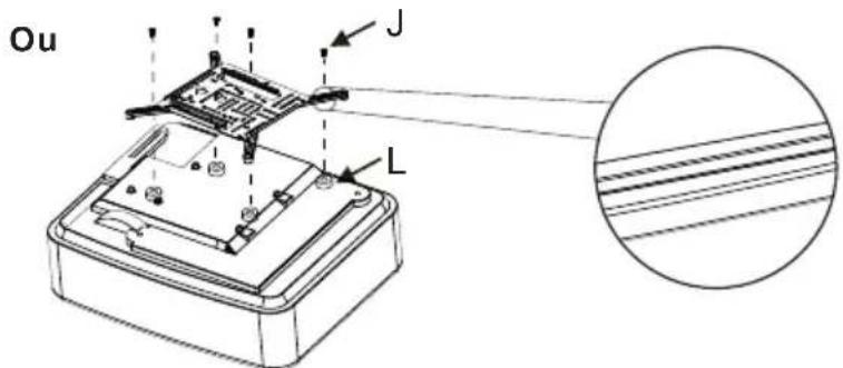OPTOMA OWM3000ST - Deuxièmement, attachez la plaque au projecteur - 2