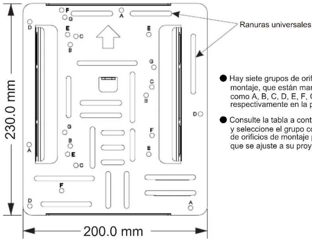 OPTOMA OWM3000ST - Usar los orificios de montaje para conectar el proyector - 1