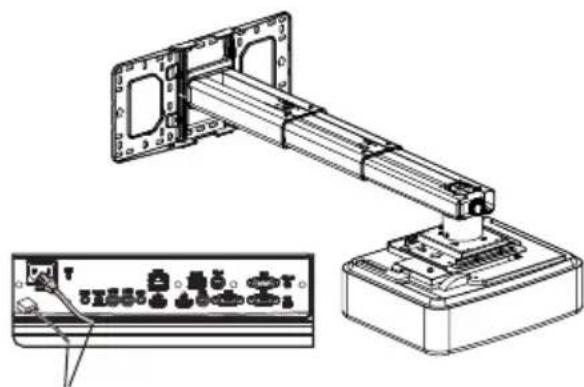 OPTOMA OWM3000ST - Usar ranuras universales para conectar el proyector - 6