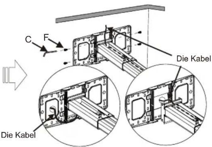 OPTOMA OWM3000ST - Schritt 2: Bringen Sie die Projektorhalterung an der Wandplatte an. - 2