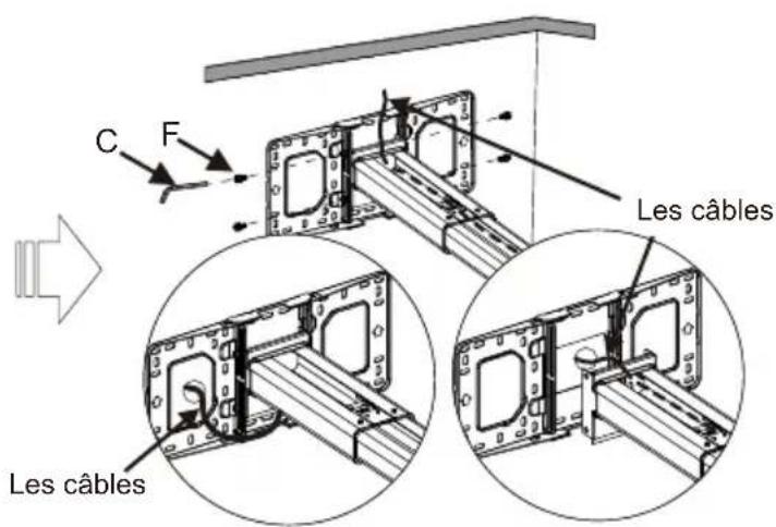 OPTOMA OWM3000ST - Etape 1 : Fixer la plaque murale au mur - 7