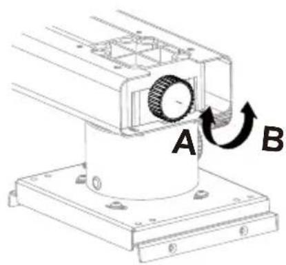 OPTOMA OWM3000ST - Paso 7: Ajustando la inclinación vertical - 1